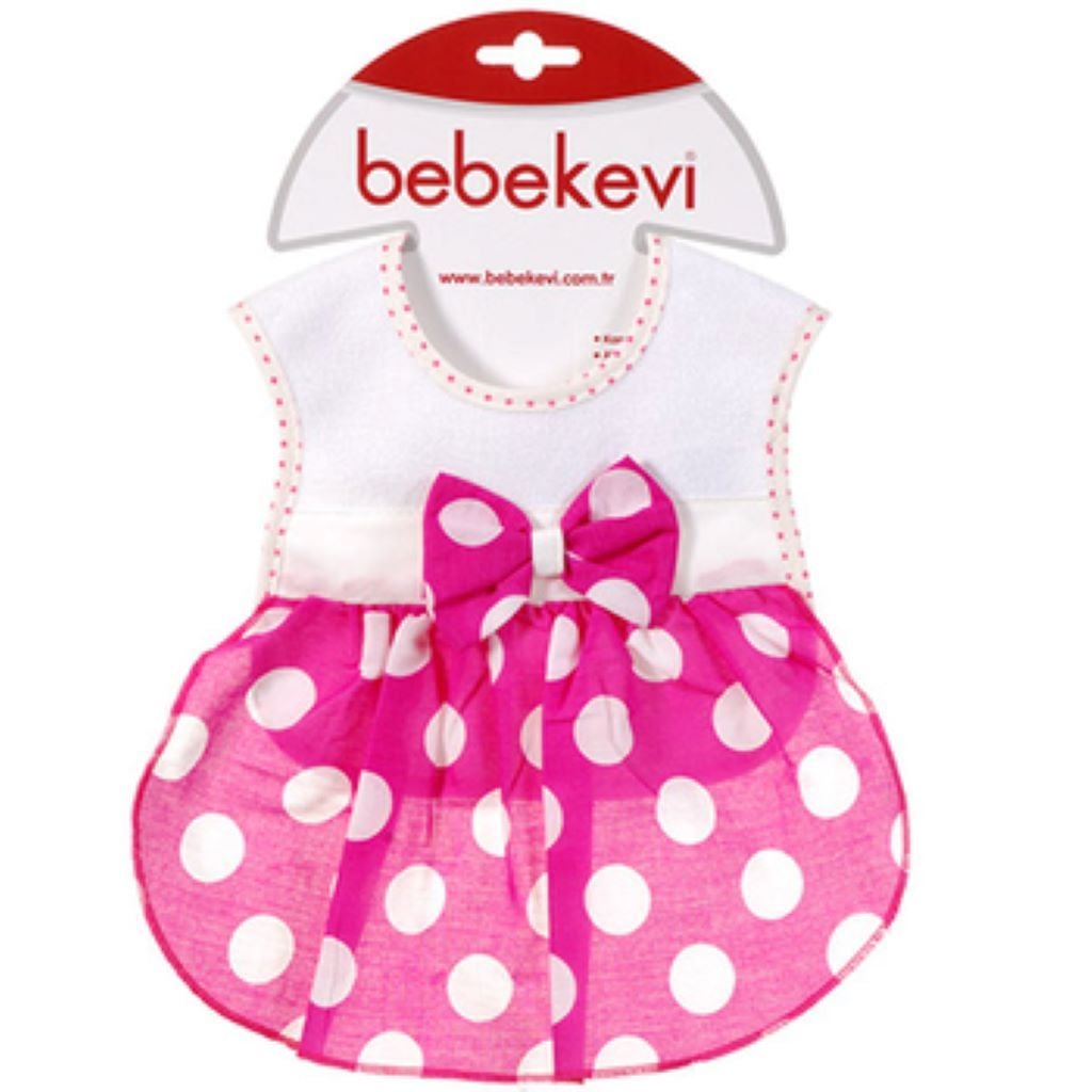 Слинявчик тканевий біло червоні bel198K Туречинна 6-12-18мр