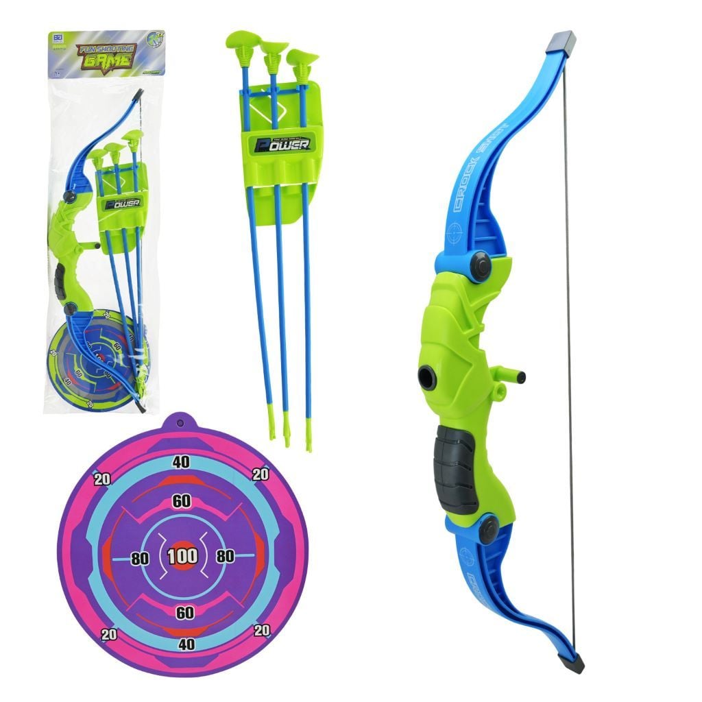 Лук стріли 3шт на присосках мішень у пакеті 58*4*20см 98706A-12 Китай