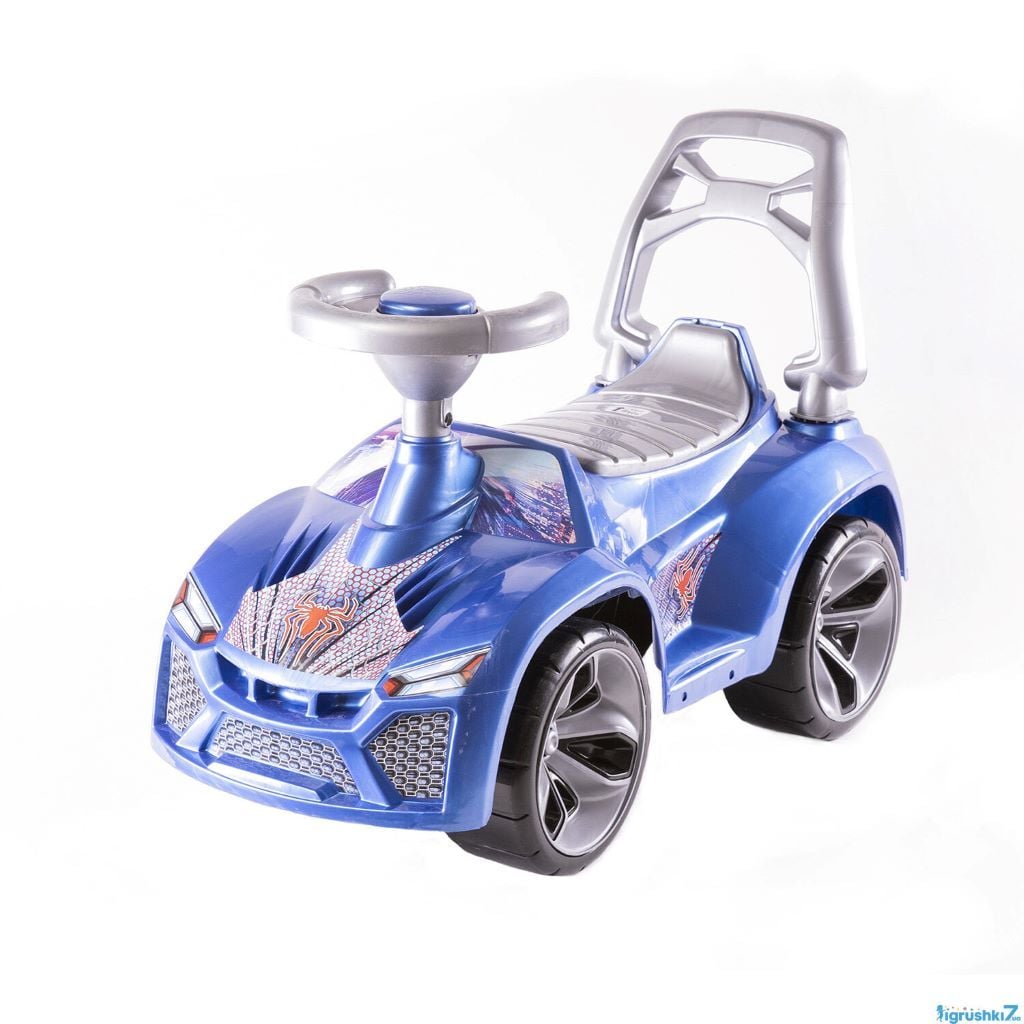 Толокар машина Ламбо з пискавкою на рулі синій 021-син Оріон