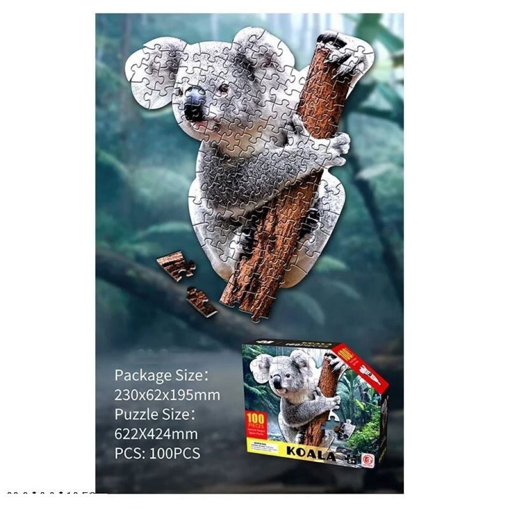 Пазли 100ел Коала 52,2*42,4см в коробці 88653 Китай