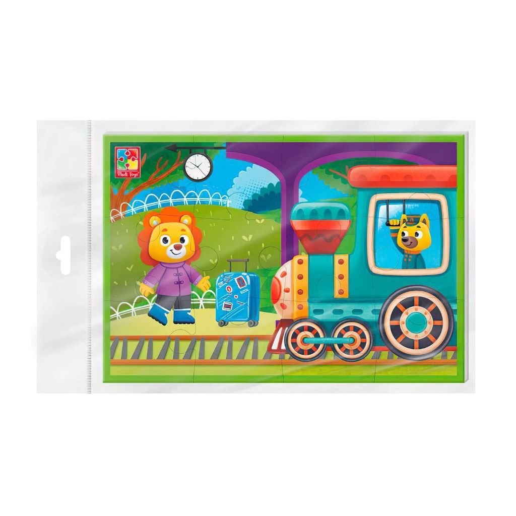 Пазли м'які 12ел Потяг в пакеті 23*16см VT1104-22 Vladi Toys