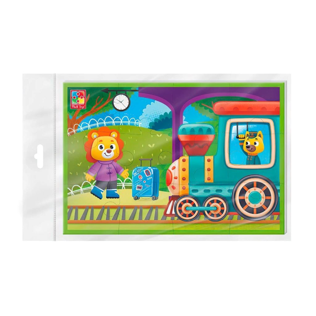 Пазли м'які 12ел Потяг в пакеті 23*16см VT1104-22 Vladi Toys