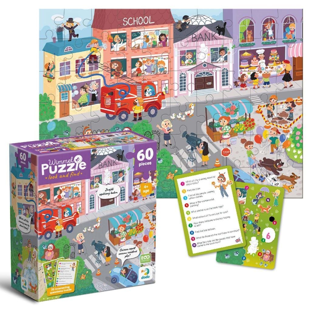 Пазли 60ел Улюбленці вдома 32*23см картки з завданнями у коробці 18*15*6,5см 300661 Dodo