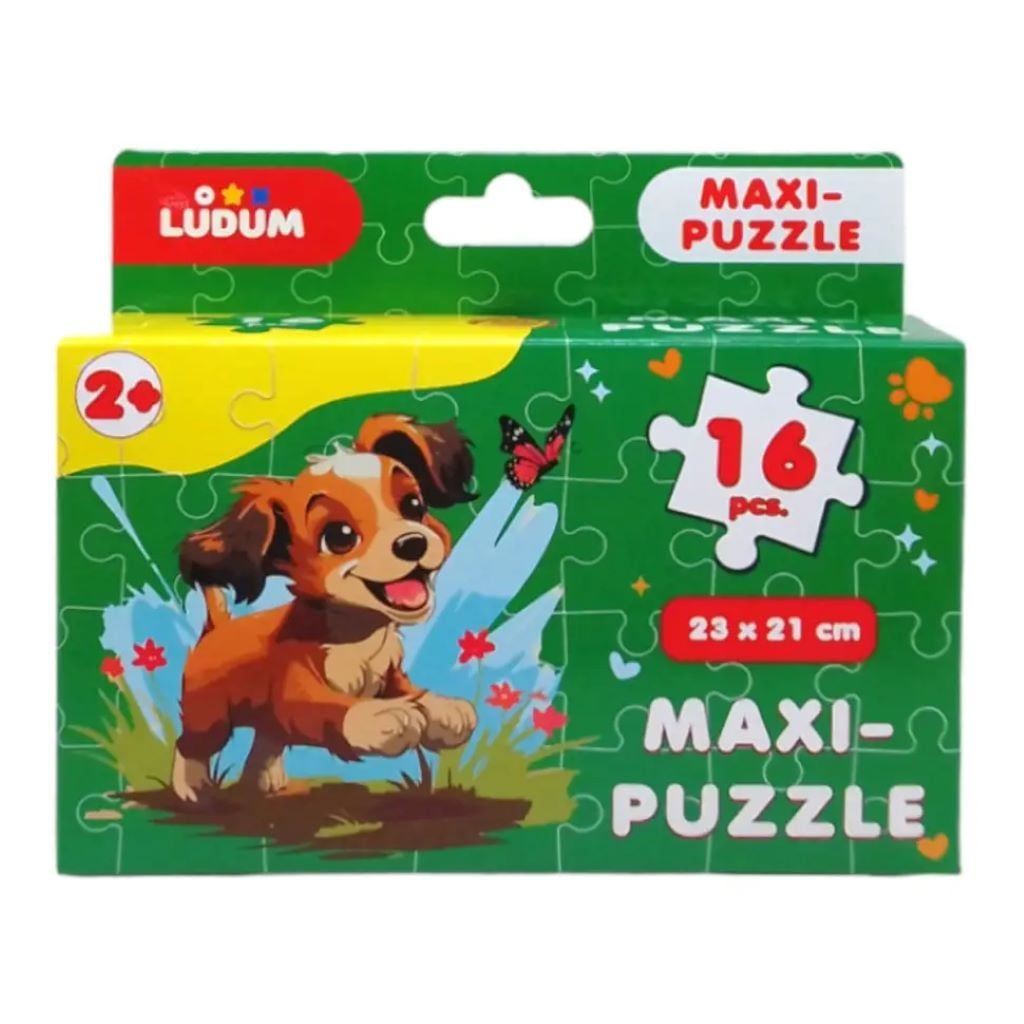 Пазли maxi 16ел Песик 23*21см у  коробці 17*10*4,5см ME5032-06 Ludum