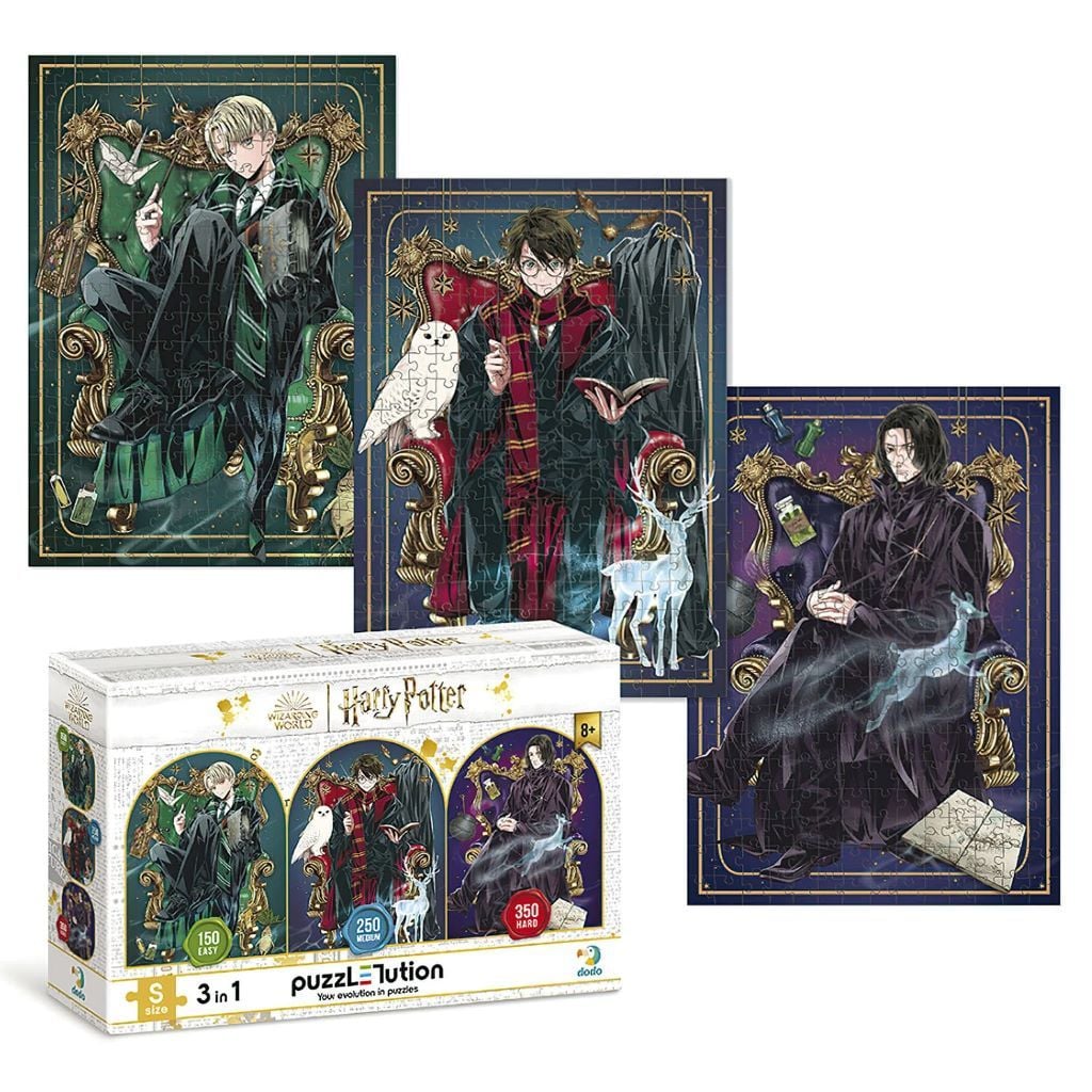 Пазли Harry Potter набір 3шт 150-250-350ел у коробці 12*12*12см 200575 Dodo