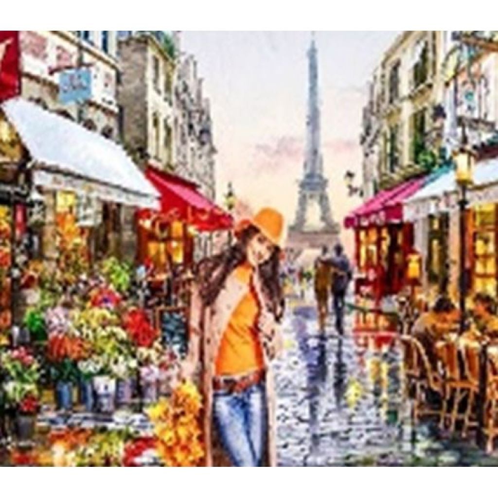 Алмазна мозаїка 40*50 см Вулиці Парижа на підрамнику у коробці GLE71057 Josefotten