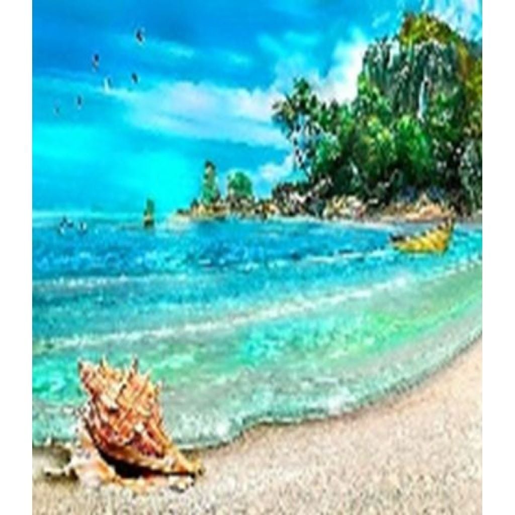 Алмазна мозаїка 40*50 см Берег океану на підрамнтку коробка 51*41*3см GLE70573 Josefotten