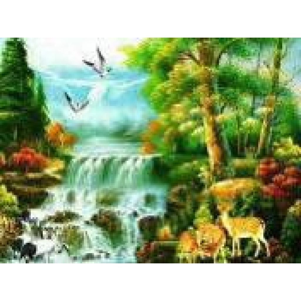 Алмазна мозаїка 30*40 см Водоспад на підрамнику у коробці GLD60759 Josefotten