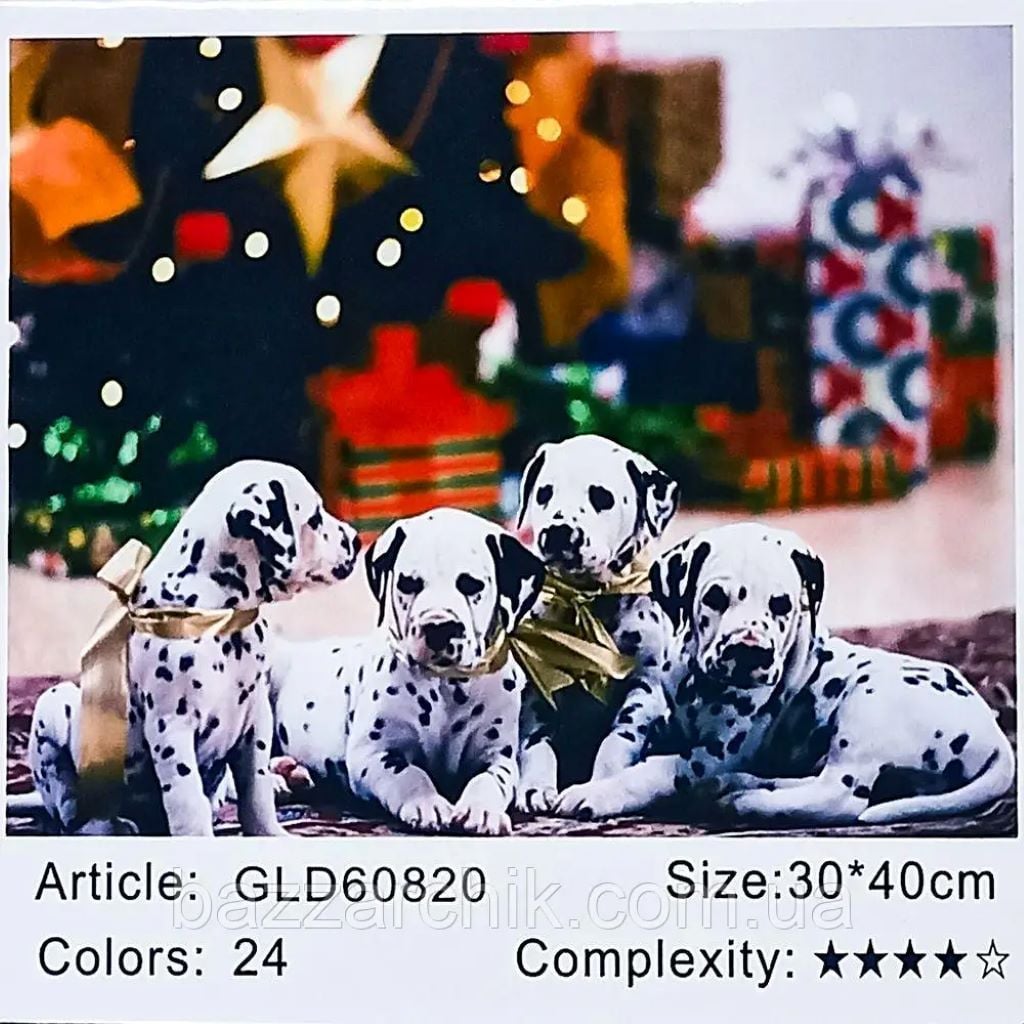Алмазна мозаїка 30*40 см Далматинці на підрамнику у коробці GLD60820 Josefotten
