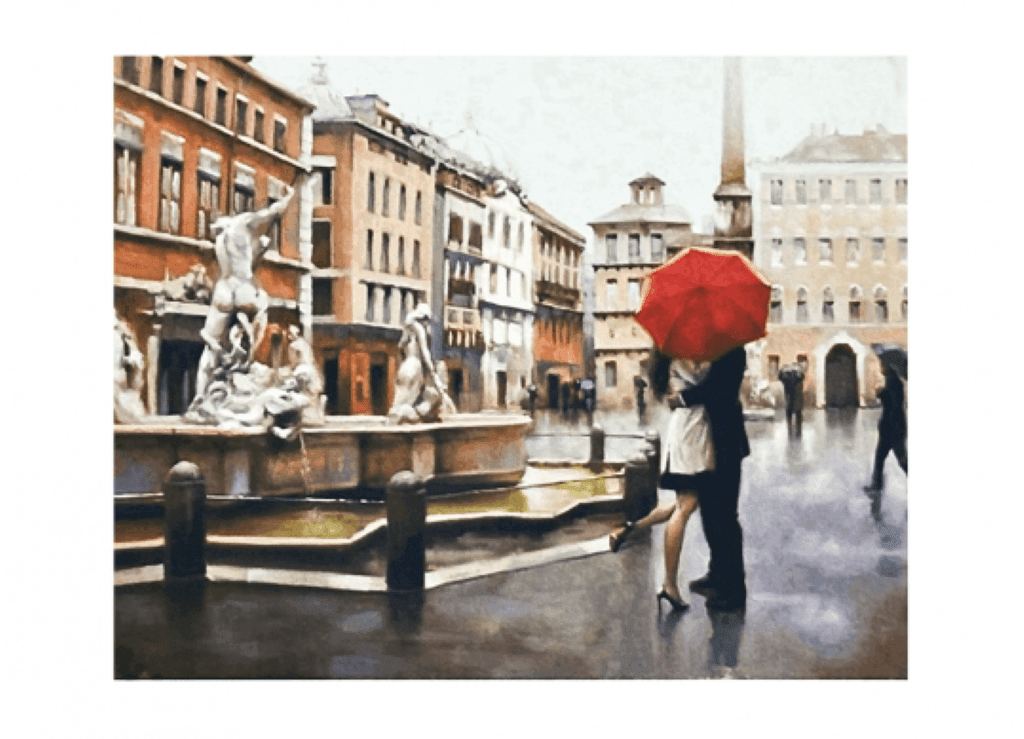 Алмазна мозаїка 30*40 см Прогулянка на підрамнику у коробці GLD60778 Josefotten