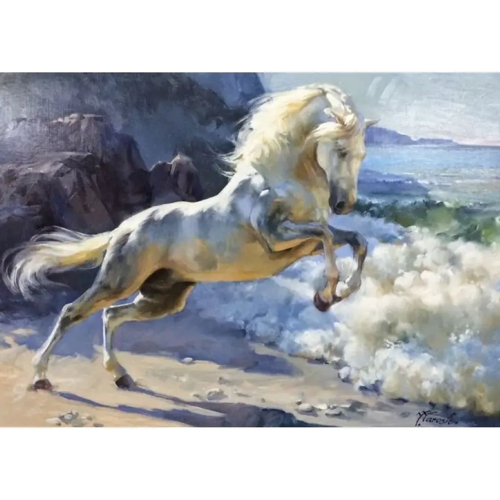 Алмазна мозаїка 40*50 см Єдиноріг на підрамнику у коробці GLE71188 Josefotten