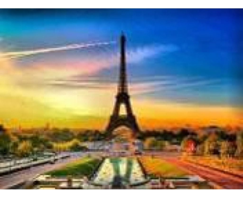 Алмазна мозаїка 30*40 см Ейфелева вежа на підрамнику у коробці GLD62200 Josefotten
