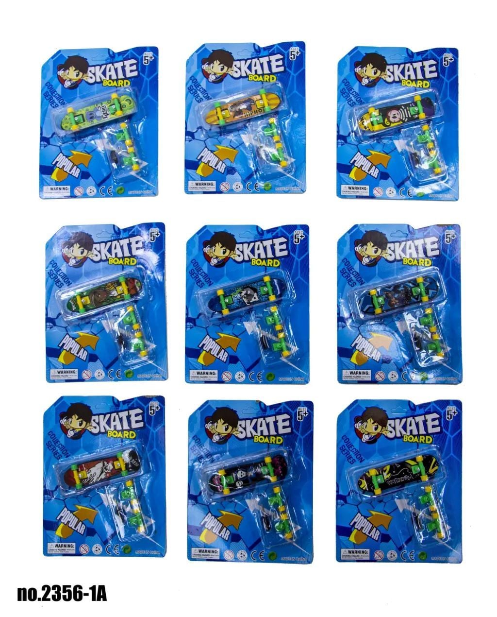 Гра пальчикова Скейт на листі 19*15см 2356-1A Китай