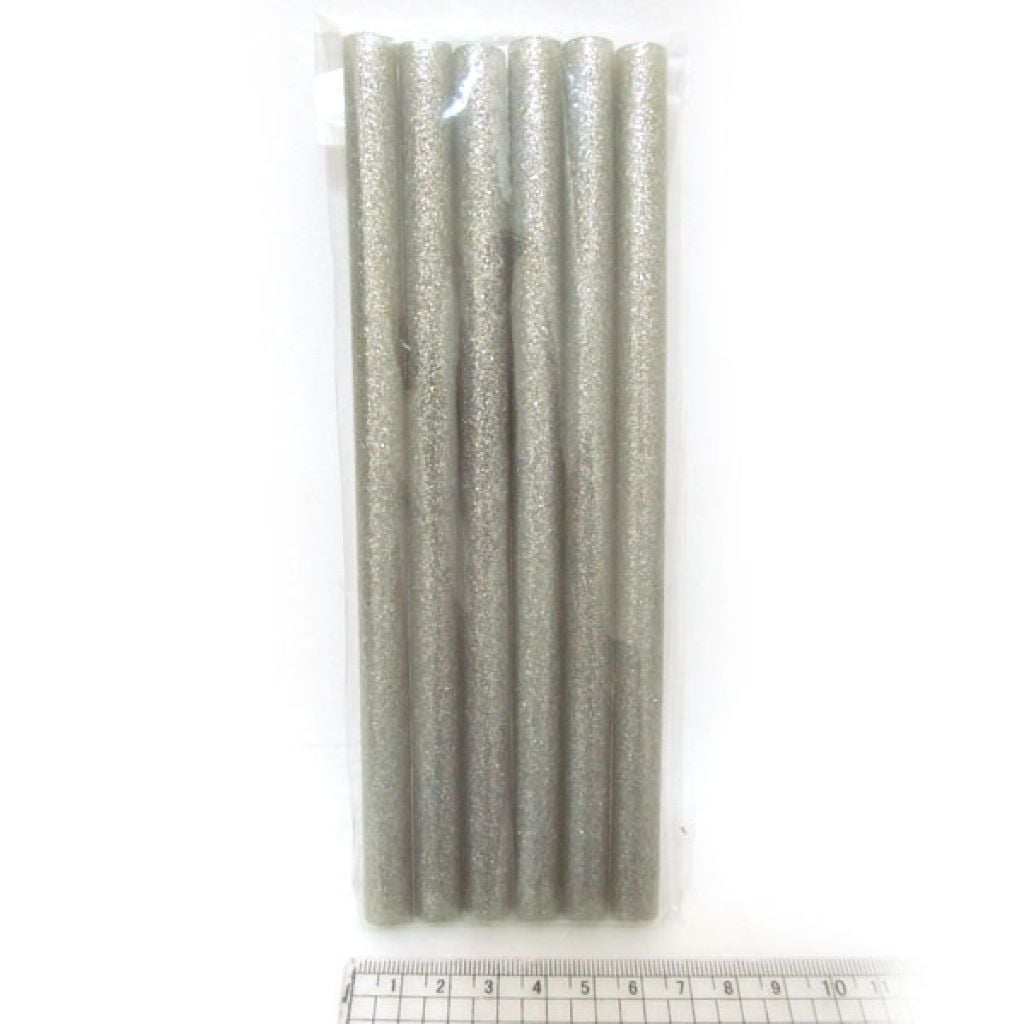 Термо клей кольровий для пістолета силікон 1,1см срібло/золото 0250 Josefotten