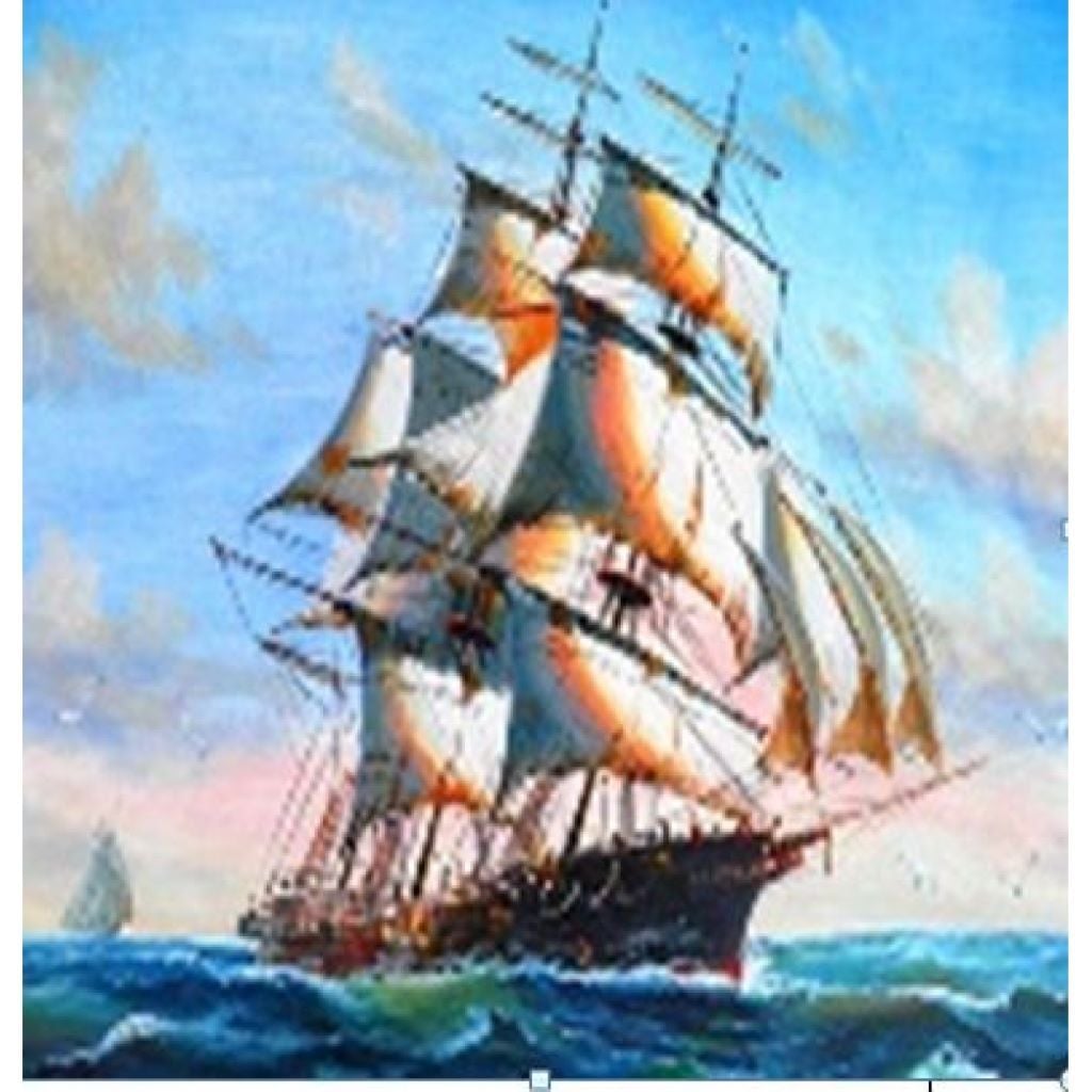 Алмазна мозаїка 40*50 см Шхуна на підрамнику у коробці GLE71471 Josefotten