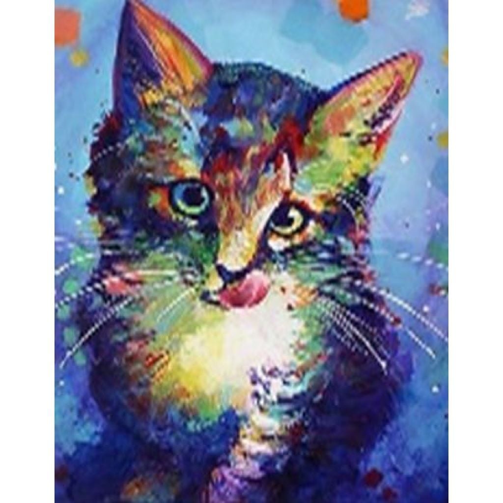 Алмазна мозаїка Кольорове кошеня 40*50см на підрамнику у коробці GLE71184 Josefotten