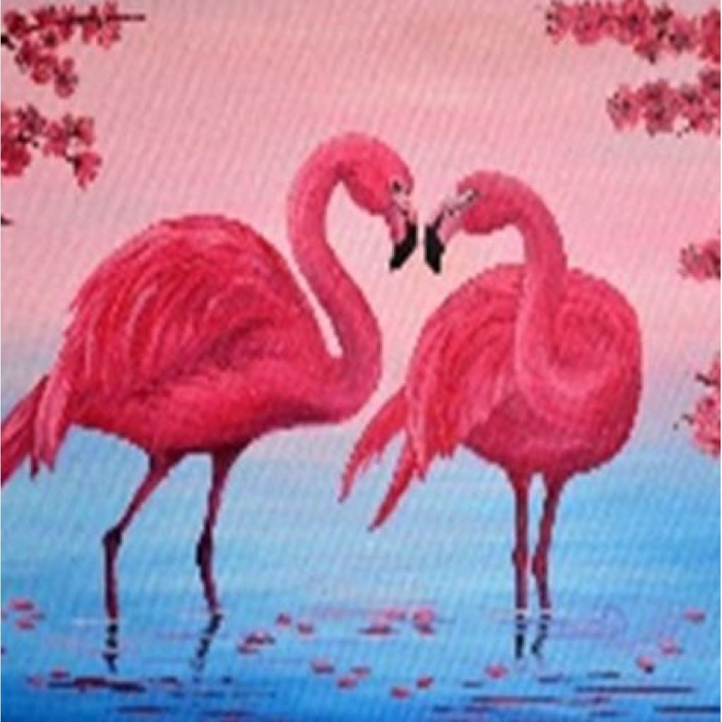 Алмазна мозаїка Фламінго 40*50см на підрамнику у коробці GLE71117 Josefotten