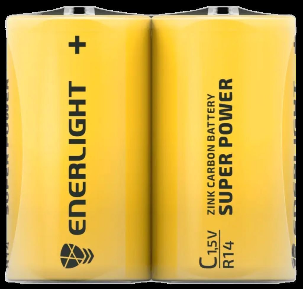 Батарейка міні бочка 1,5V сольова R14 Enerlight