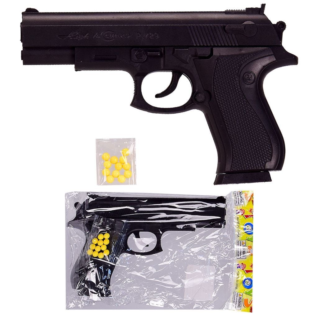 Пістолет пневматичний  пластикові кулі іграшковий в пакеті 18*12см 729 Toys