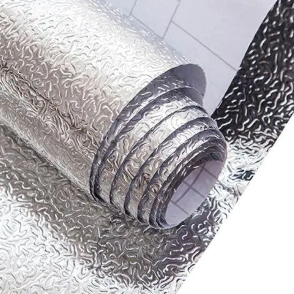 Кухонна алюмінієва фольга самоклеюча 60см 3м в рулоні 56032 Китай