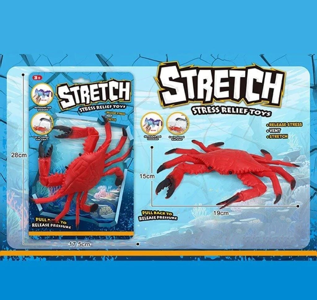 Антистрес тянучка Краб на планшеті 28*17,5см 5050-39 Китай