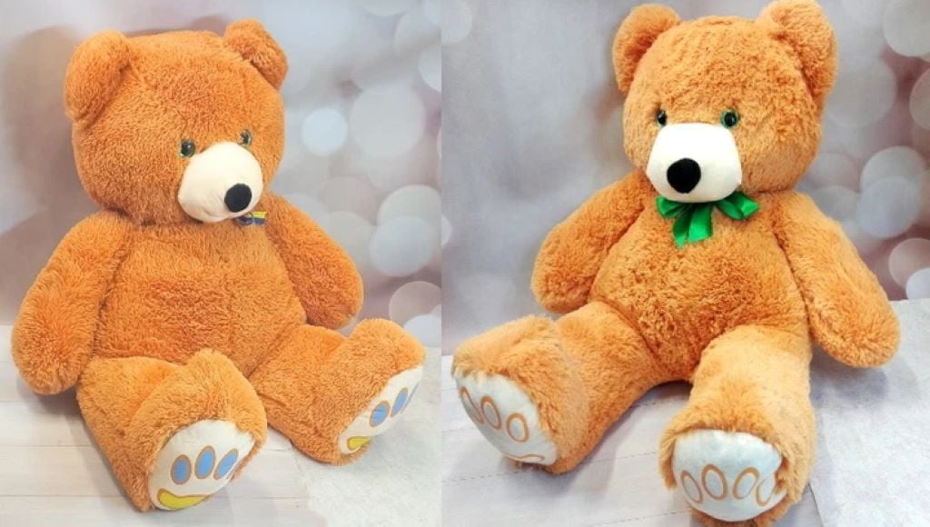 М`яка іграшка Ведмідь 110см з бантом рудий PROHAрудий41-3 Dreamtoys