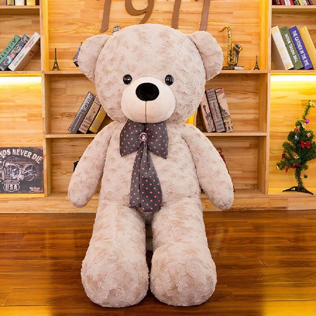 М`яка іграшка Ведмідь Тедіі 120см  з бантом бежевий C05 Dreamtoys