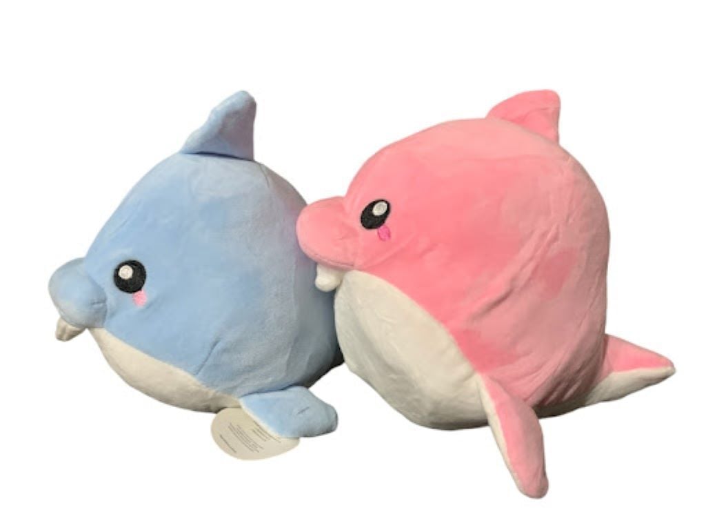 М'яка іграшка Дельфін 23см велюр рожевий з білим 271038 Сонечко