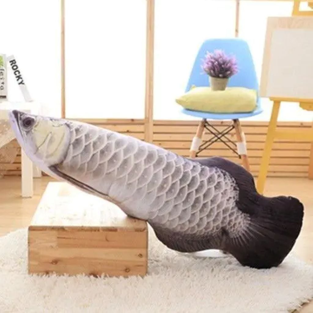 М`яка іграшка Дракон риба 30см срібло IA64 Dreamtoys