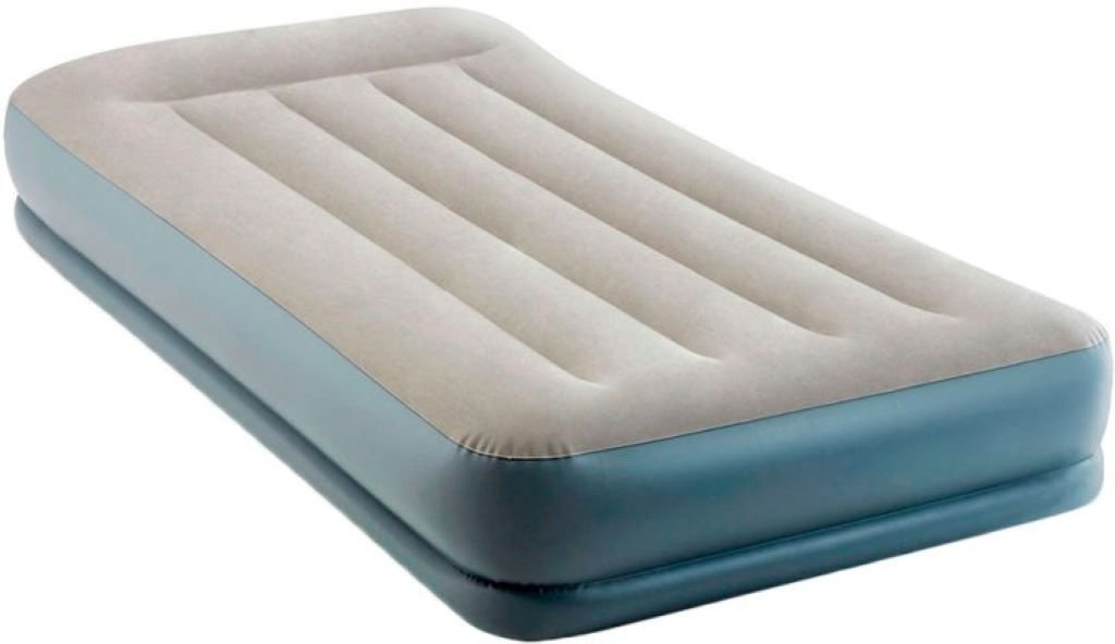 Ліжко велюр з вбудованим насосом 220-240В 99*191*30см у коробці 64116ND intex