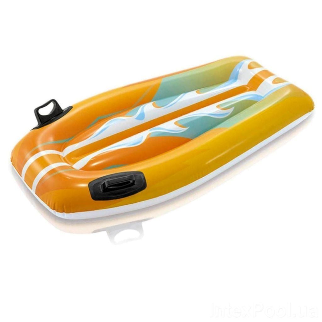 Матрац пліт надувний 2 ручки 2 види 6+ років 112*62см у коробці 58165NP intex