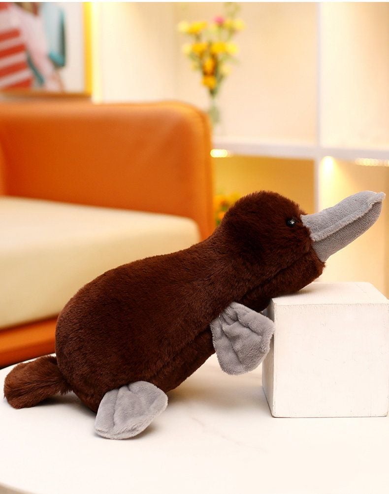 М'яка іграшка Качконос 35см коричневий IA22 Dreamtoys