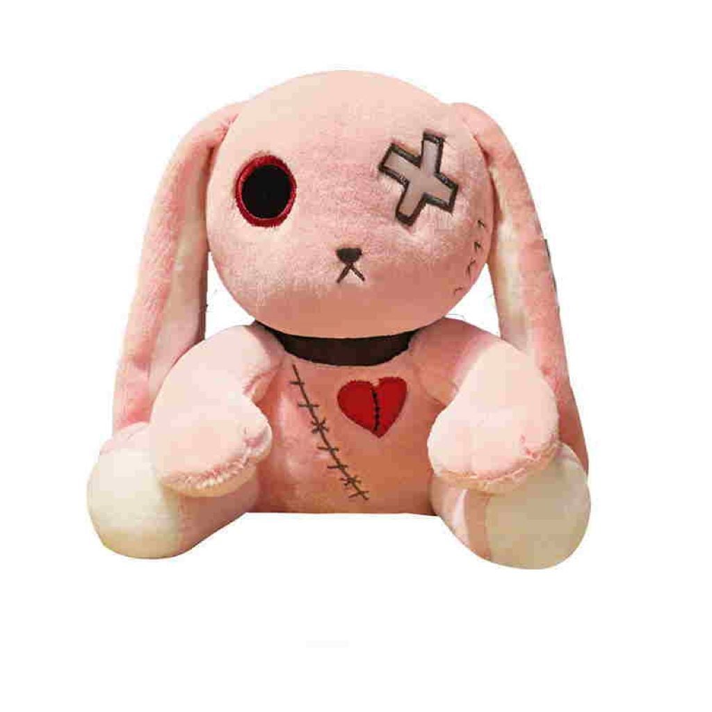 М'яка іграшка кролик Dark Rabbit 25см хутро рожевий D44 Dreamtoys