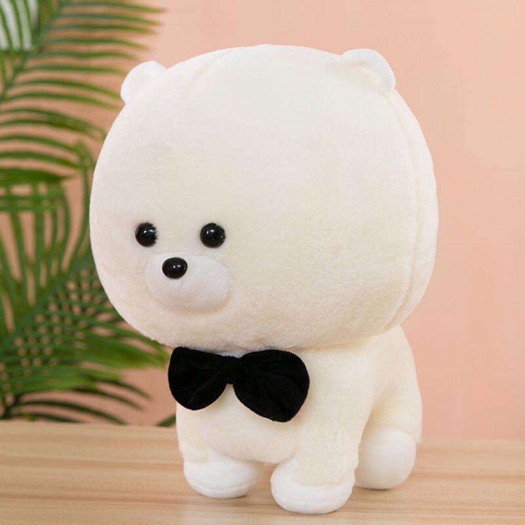 М`яка іграшка собака Бішон Фрізе 23см хутро білий C30 Dreamtoys