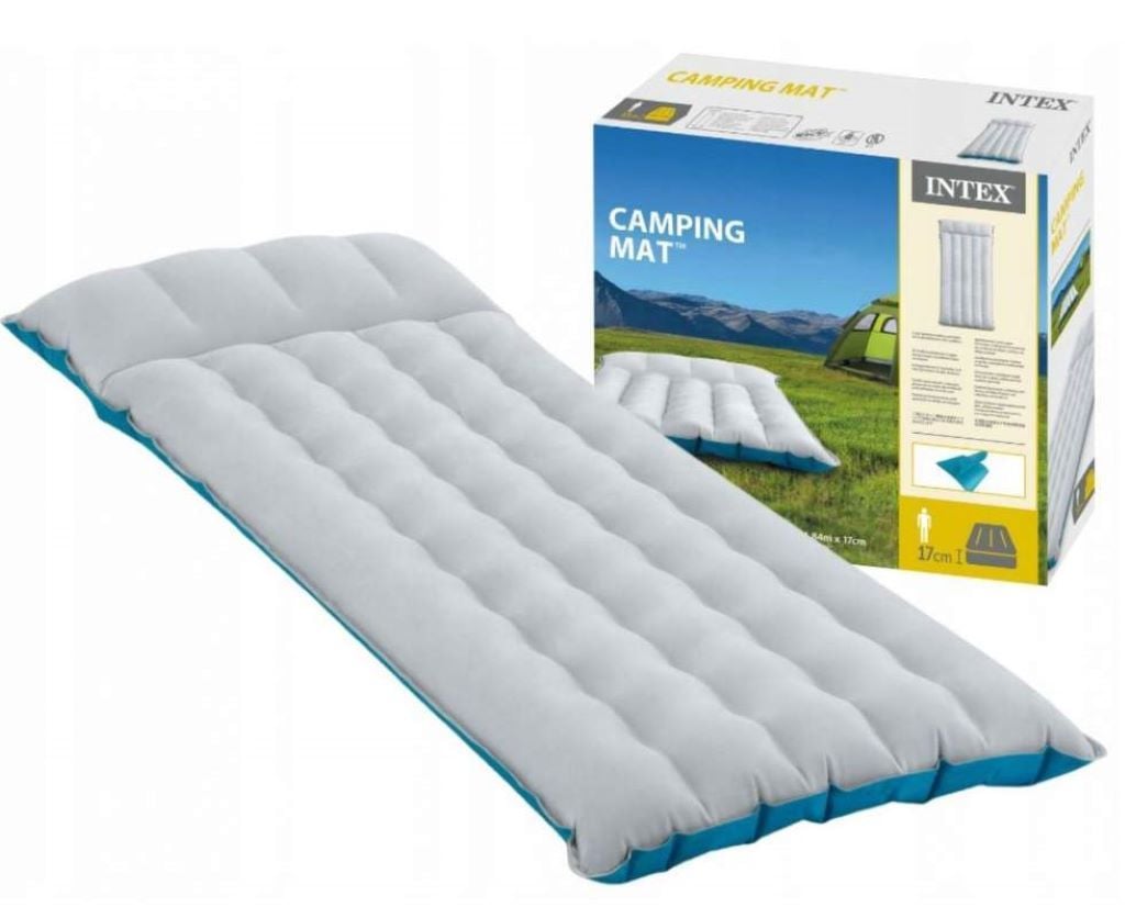 Матрац велюр надувний макс навантаження 65кг 67*184*13см у коробці 67997 intex