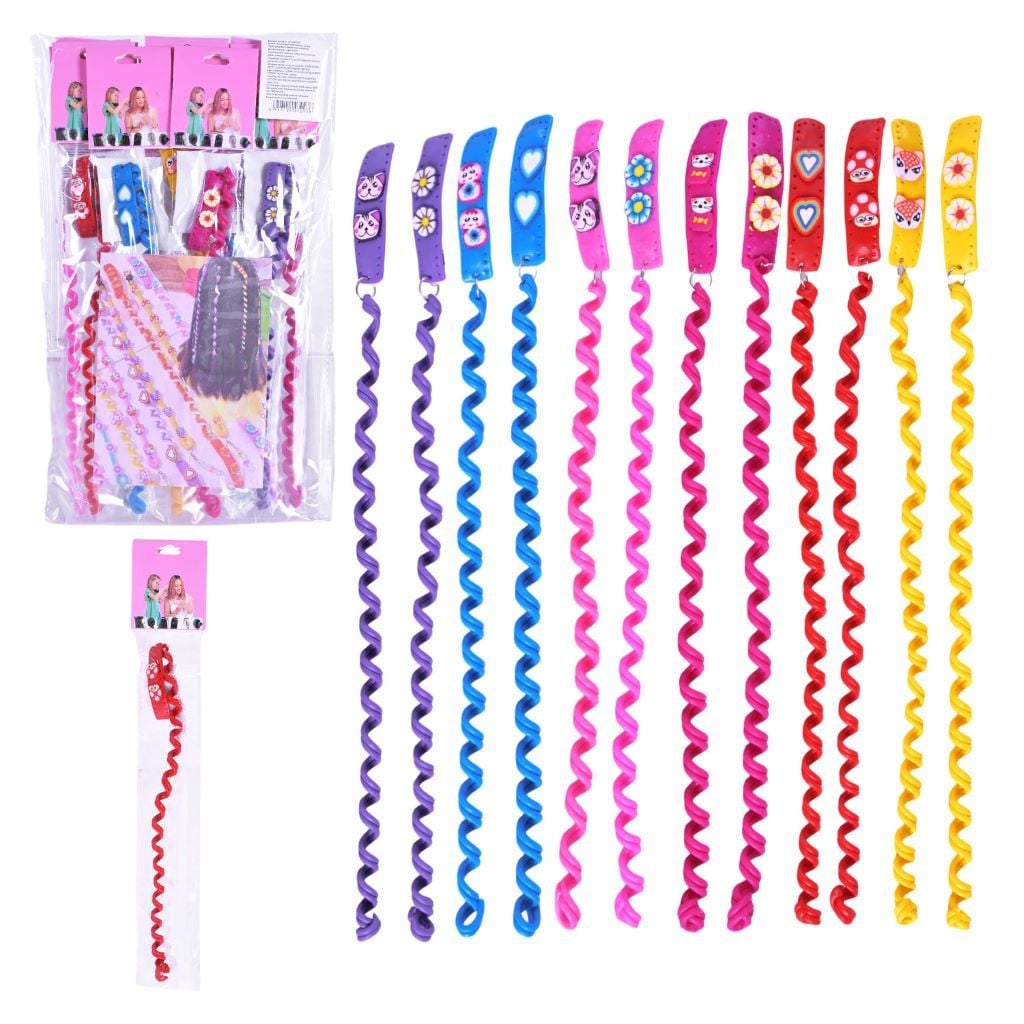 Аксесуар для волосся заколка з пружинкою 6 кольорів у пакеті 33*5см CN240709 Китай