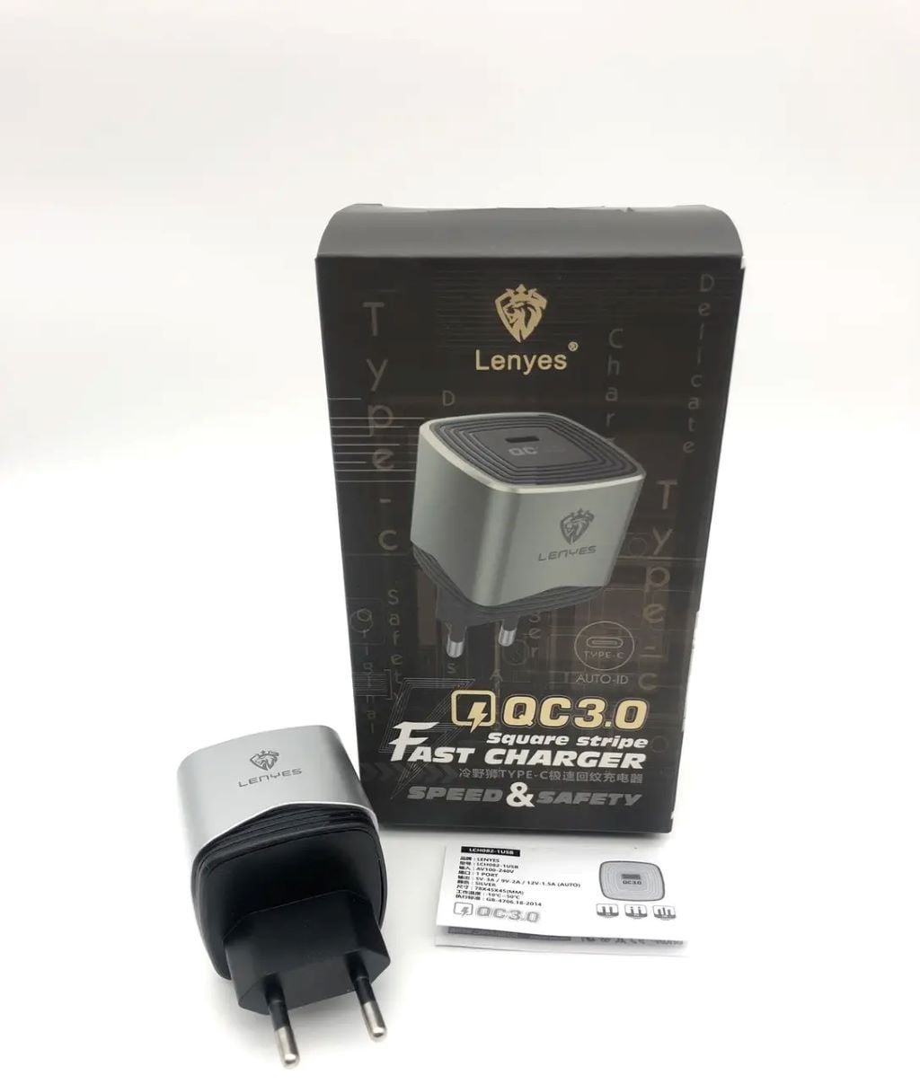 Адаптер мережевий зарядний пристрій 220V в коробці LCH082EU Китай