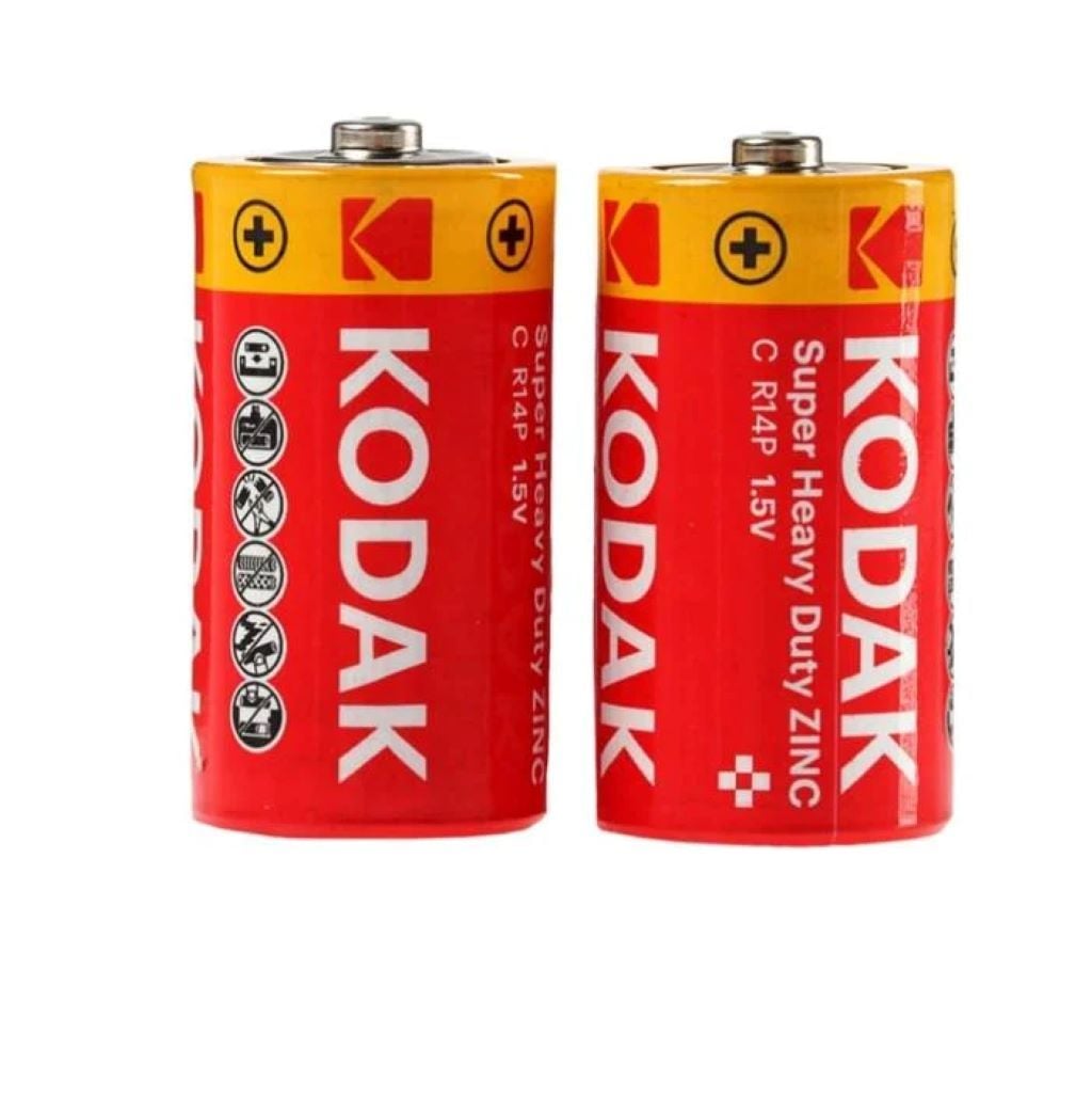 Батарейка міні бочка солева Super Heavy Duty Zinc 1.5V R14P Kodak