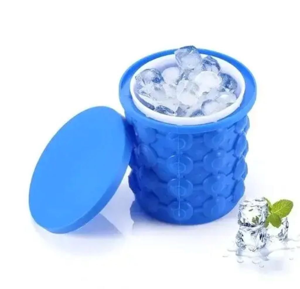 Силіконова форма для заморожування з кришкою Ice Cube Maker Genie до 120 кубиків у коробці 46139 Китай