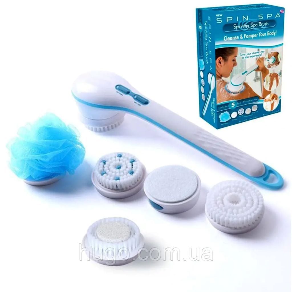 Щітка для тіла на батарейках 5 насадок у коробці 34277 Китай