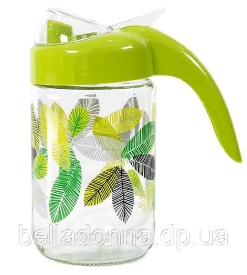 Ємність для рідини 660мл з малюнком скло 152065 Туречинна