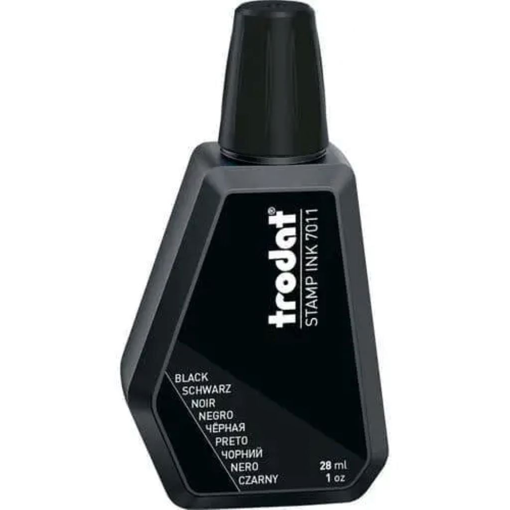 Штемпельна фарба 28мл чорна TR7011 kores