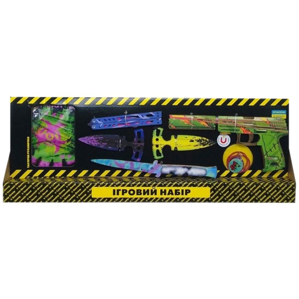 Ігровий набір зброї Suture з дерева  в коробці 60*20*6см BB-Sut Україна