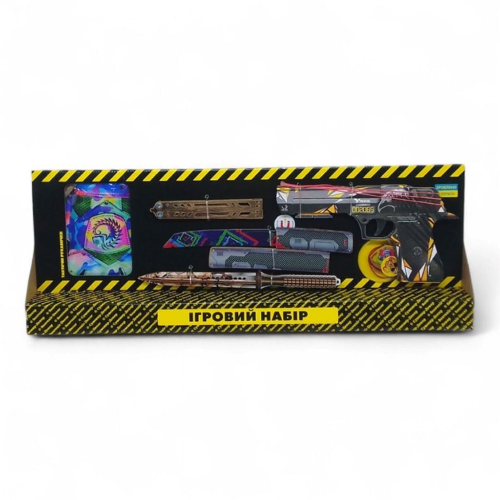 Ігровий набір зброї Predator з дерева  в коробці 60*20*6см BB-Pre Україна