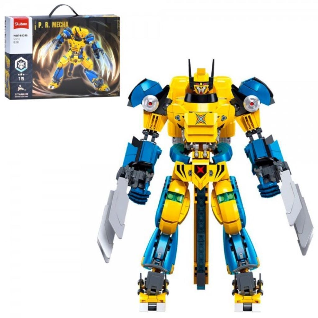 Конструктор типу лего 525 дет P.R.Mecha Робот в коробці 42*27,5*7см M38-B1298 sluban
