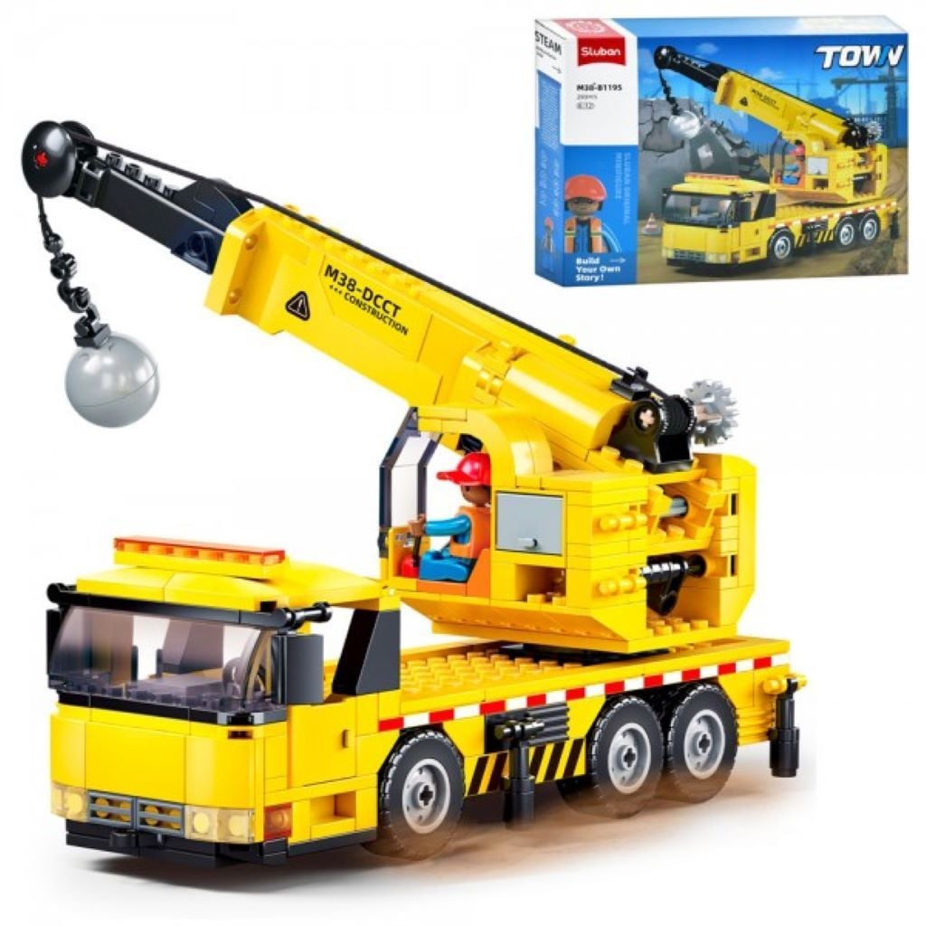 Конструктор типу лего 293 дет Кран у коробці 38*29*7см М38-В1195 sluban