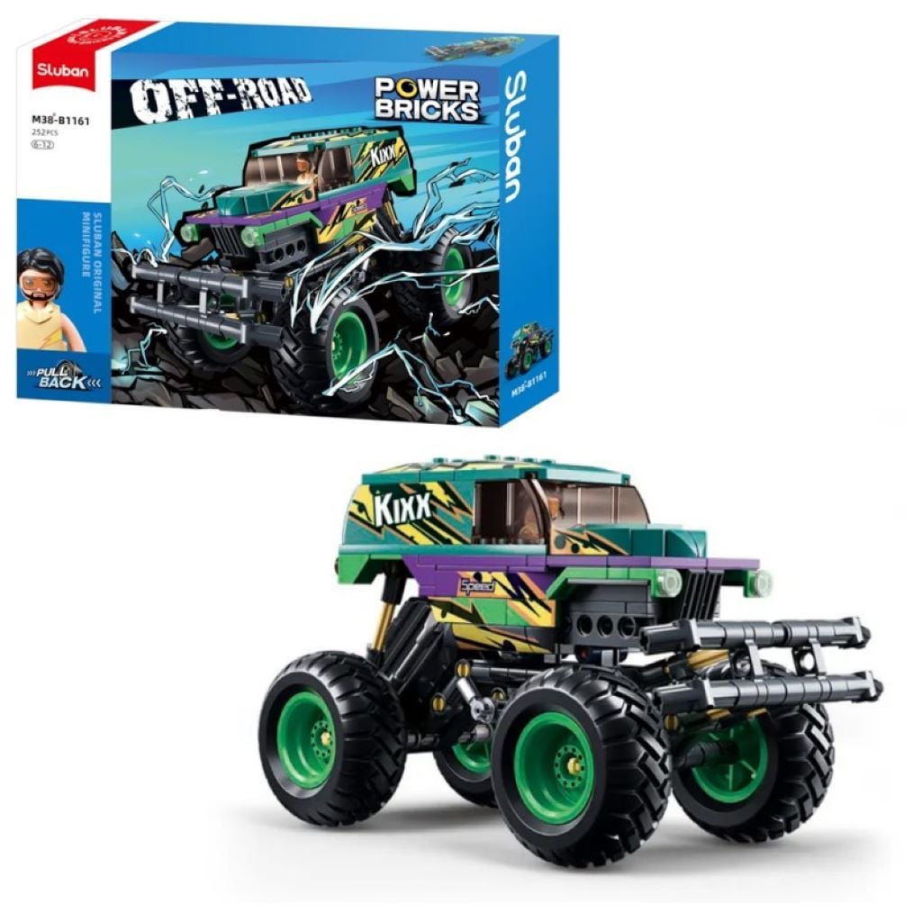 Конструктор типу лего 252 дет Power Bricks Позашляховик у коробці 38*29*7см М38-В1161 sluban