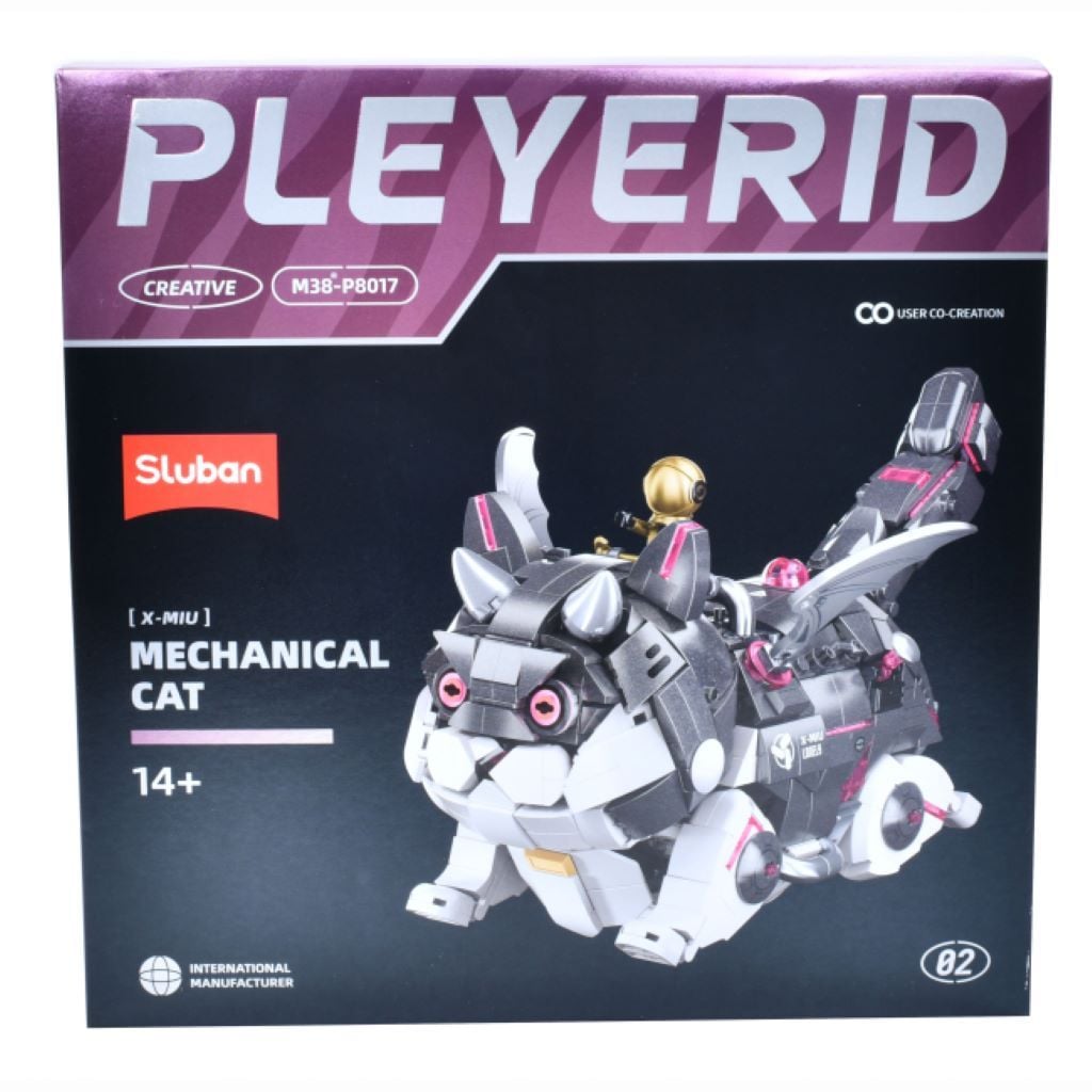 Конструктор типу лего 890 дет Робот кіт у коробці 30*30*16см M38-P8017 sluban