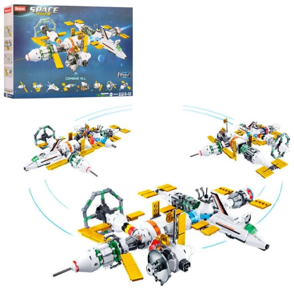 Конструктор типу лего 512дет Space Космічна станція у коробці 47*33*7см M38-B0732 sluban