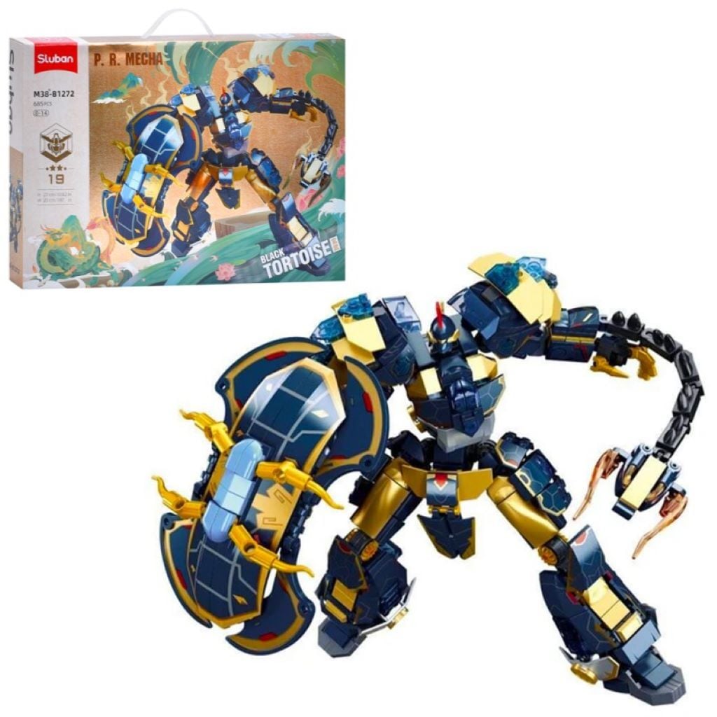 Конструктор типу лего 685 дет робот P.R.Mecha в коробці 43*29*7см M38-B1272 sluban